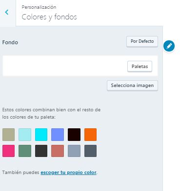 8 colores y fondos